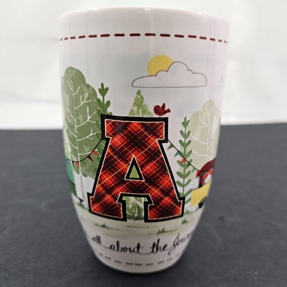 Retro Camper It’s all about the journey Large 18 Oz Porcelain Mug – “A” - Picture 12 of 16